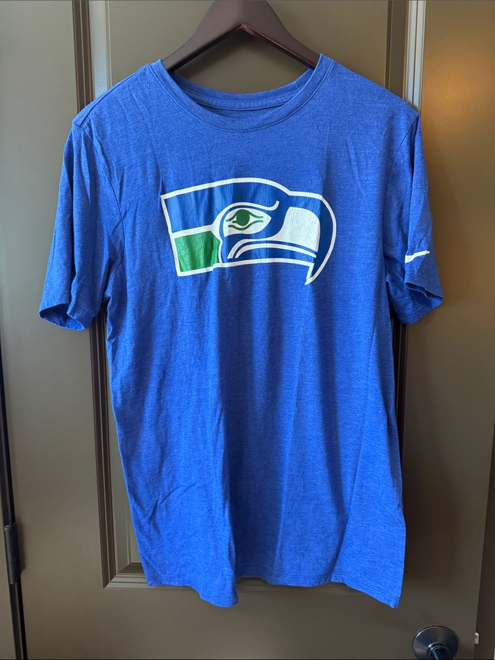 Nike Blue Seattle Seahawks Logo Short Sleeve Tee